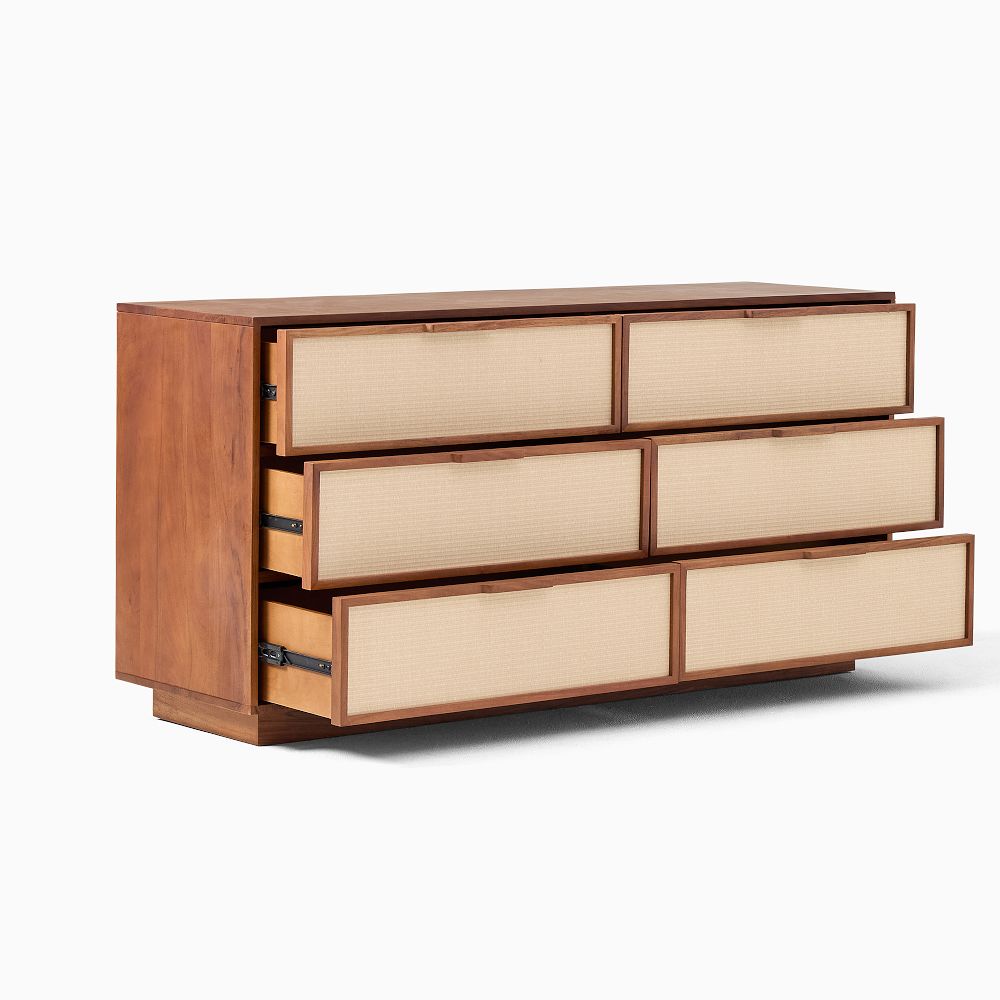 Douglas Tatami 6-Drawer Chest - Modern Walnut Finish | West Elm UK